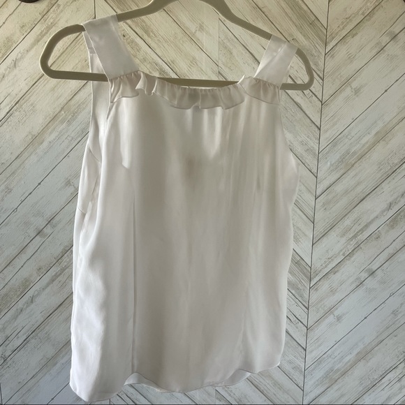 Cabi White Front Ruffle Tank - Picture 4 of 5